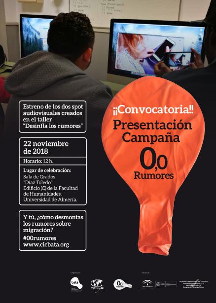 Cartel "Campaña 0,0Rumores"