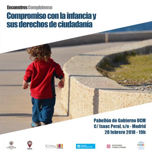Cartel "Compromiso con la Infancia y Derechos de Ciudadanía"